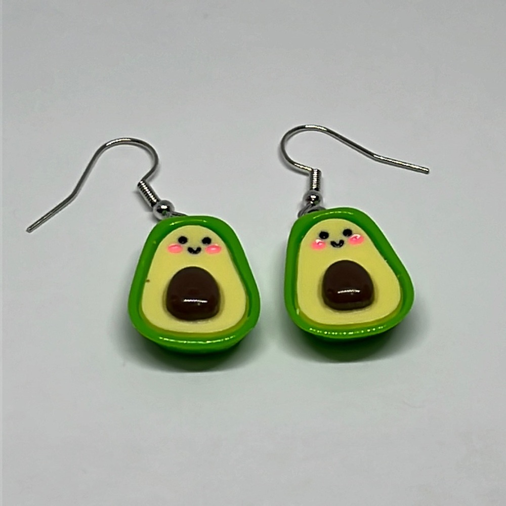Earrings‎ Avocado Cute Kawaii
